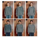 CLUB 9 | 와일드락 FLORAL CLUB 오버핏 맨투맨 9Color, 차콜 컬러 착용후기