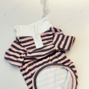 옷미인 | 강아지귀여운옷 쇼핑몰 반려미인 스트라이프 카라 셔츠 애견티셔츠 후기