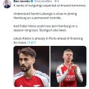 [벤 제이콥스·알렉스 크룩 外] 비에이라도 함부르크행 가능성...풀럼-넬슨 협상 계속 이미지