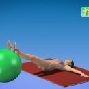 하지 운동 - Butt Exercise for Men and Women_ Saggy Buttocks and Thigh Exercise on a Fitness Ball 이미지