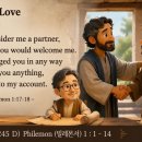 (245D-260902) 빌레몬서 1 : 1-14 사랑으로 권하는 복음☞ https://www.youtube.com/@생명의양식365 이미지
