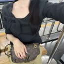 (주)데일리앤코 | 하객룩 봄블라우스 추천: 리리앤코 프리엔즈 7부 리본 스트랩 블라우스 블랙 성공 후기