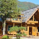 거목 통나무집 이미지