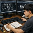 [HD]전산응용기계제도 기능사 (실기) Part.5 | 불당동전산응용기계제도기능사학원 후기, 비전공자도 취업까지 가능할까?