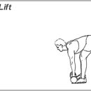 [슬와근] 덤벨 데드 리프트 (아령들고 허리 들어올리기) 이미지