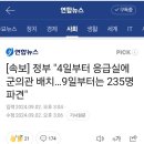 [속보] 정부 "4일부터 응급실에 군의관 배치…9일부터는 235명 파견" 이미지