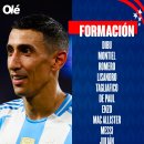 [코파 아메리카 2024] 준결승 아르헨티나 라인업 이미지