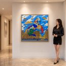 작은이야기공간 | 에르메스 스카프 액자 제작, 파라드 까레 90 거실 인테리어 후기 | 강남고성표구사