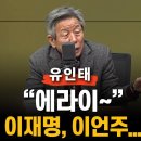 유인태 전 국회사무총장 왈 에라이 이재명 이언주 이미지