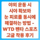야외 운동 시 시야 확보와 눈 피로를 동시에 해결하는 방법 - WTD 펜타 스포츠 고글 착용 후기