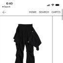 오호스 OJOS Wrap Over Tuck Pants / Black s사이즈 이미지