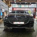 스포츠토탈 | G80 RG3 신형 스포츠 범퍼 컨버전 신형개조 / 신형 블랙 엠블럼 교체 작업 후기