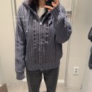 금만세탁 | 에잇세컨즈 신상 | 그런지 후드 풀집업 니트 · 가먼트다잉 밀리터리 블루종 착샷 후기 (남성용)