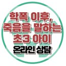 [온라인 상담: 학폭 이후, 죽음을 말하는 초3 아이] 한국아동청소년심리상담센터 이미지