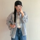 봄이락 | 시예 아몬드 체크 셔츠, 크리프 팬츠 아이보리 착용 후기 봄 데일리룩 코디 추천!