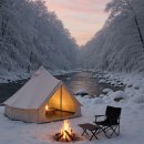 채움 관광농원 | 겨울 캠핑 사진 잘 나오는 스팟 5 — 눈·불멍·야경 기준