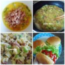 샌드위치와 런치메뉴 이미지