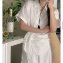 엘비드 | 핫핑 엘비드 랩 셔츠+밴딩 롱스커트 SET 후기, 꾸안꾸 데일리룩 완성