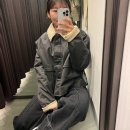 자라 봄 신상 콘트라스트 칼라 왁스드 재킷 착용 후기