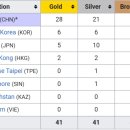 2022 아시안게임 수영 메달 순위 이미지