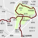 의왕역~부곡체육공원~수원 덕성산 숲길~성균관대역 이미지