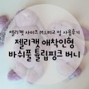 중3-372 L | 젤리캣 애착인형 바쉬풀 튤립 핑크 버니 | 사이즈 M, L 비교, 직접 사용해본 후기