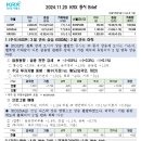 (241120.WED) 테마종목 및 리포트 요약