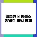 신서유기 백종원표 비빔국수 레시피 따라잡기: 집에서 즐기는 맛집 비빔국수