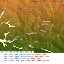 강원 오대산 - 두로봉 - 동대산 - 노인봉 - 황병산 등산지도 이미지