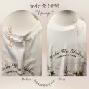 흰색 라운드 티셔츠 목 늘어남 완벽 복원! 새 옷처럼 되살린 명품 티셔츠 목 수선 후기