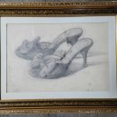 ★ 박수근(1914~1965) ＜하이힐 chloe＞ 39*27 / 6 charcoal on paper 이미지