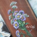 플레이팅 도마 페인팅 이미지