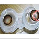 동그라미 안경 콘택트 이미지