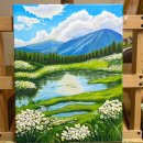 1054 | [수업후기] 수원 j.painting 작업실에서 시작한 아크릴화, 8주 후의 변화✨붓이 서툴던 시작, 멋진 풍경...