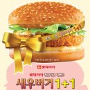 롯데리아 창립기념 이벤트 새우버거 1+1 10. 25 ~ 27 이미지