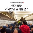 인천공항 기내반입 금지물품 이미지