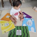 스케치북 | [육아용품] 9개월 아기 옴모 크레용 12색과 뜯어쓰는 스케치북 공구 후기