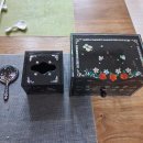 냅킨아트/천아트 | 자개로 유럽풍 냅킨 홀더, 소품정리 미니화장대