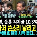 결국 중도층 전멸, 윤석열 중도 지지율 10.3% 실제상황.. 신지호 마저 손절 "윤 달라나 인식" 윤석열호 탈출 시작 (이재명 해냈다 이미지