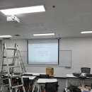 광원산업 | 금천구 사무실 교육장 빔프로젝터 120인치 전동스크린 설치 후기