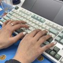 블루라떼(A) | 프리플로우 아콘 ak68 저소음 블루축 말차라떼 내돈내산 후기 사무실 키보드 유무선 기계식 키보드