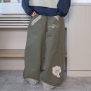 루나웍스 | 여성 바지 와이드 벌룬팬츠 카키 코튼 카고 팬츠 추천 브랜드 루나키후