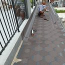 빌라 확장베란다 아스팔트슁글 지붕공사 누수 해결 작업 이미지
