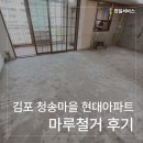 청송마루 | [천일서비스] 김포 청송마을 현대아파트 마루철거 (바닥재철거) 후기