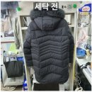 주공세탁소 | [일반 세탁] 오리털 코트 곰팡이 제거 및 세탁 전.후