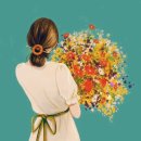 꽃선물 일러스트ㅡ 모리드. 이미지