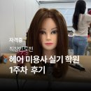 미용사(헤어) | 미용사 실기학원 1주차 후기 | 직장인 헤어 미용사 실기 주말반 첫 수업 솔직 후기