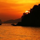 노을바다풍경 이미지