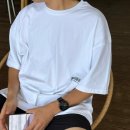 티셔츠겟잇온 오버핏 데일리반팔티 추천! 남자반팔티로 딱이었던 Identity 화이트 후기