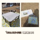 [다이소 피크닉] 접이식테이블&amp;피크닉매트 내돈내산 후기